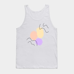 Colorful circle abstract watercolor Tank Top